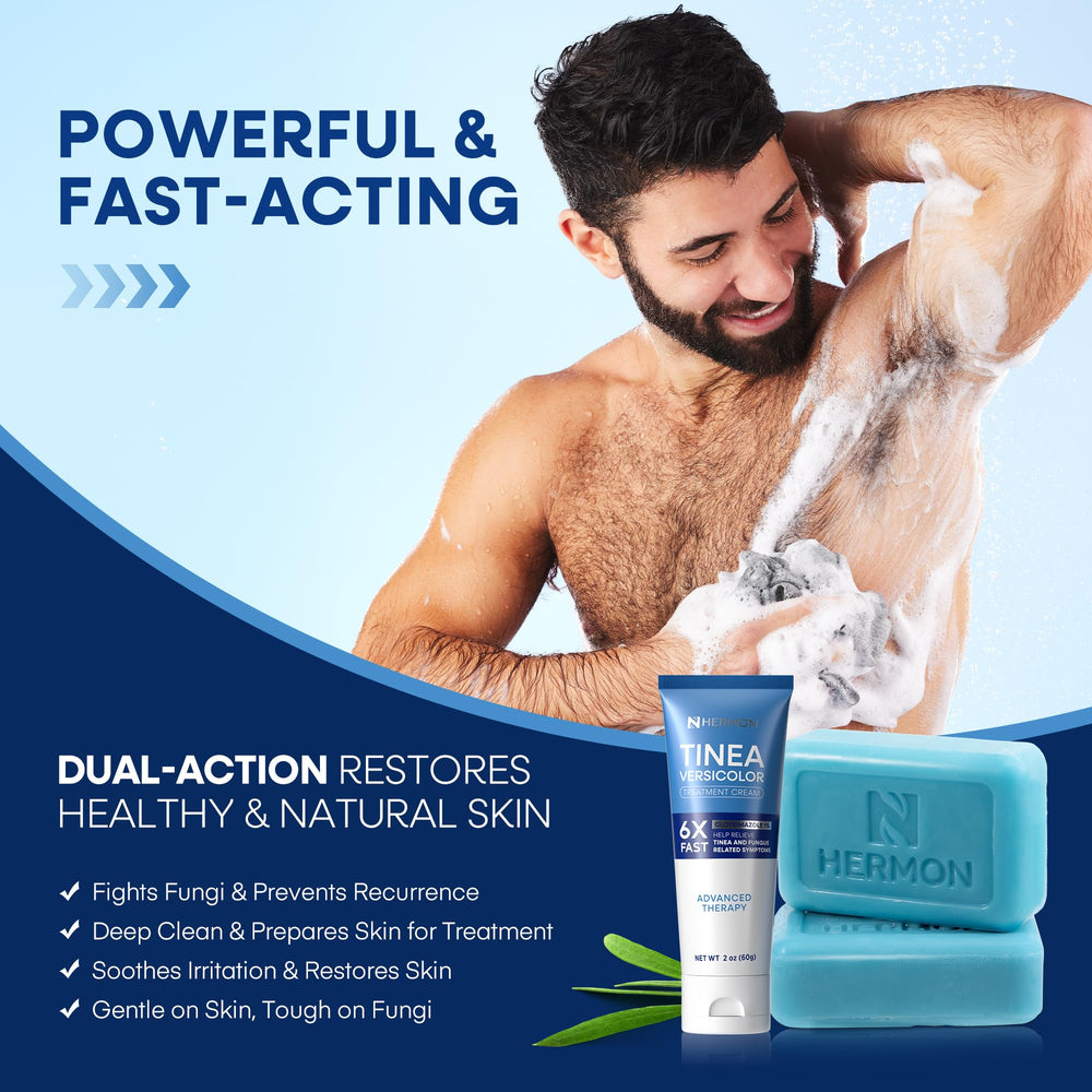 Hermon skin balance after use conveys calm, refreshed skin and reduced irritation.