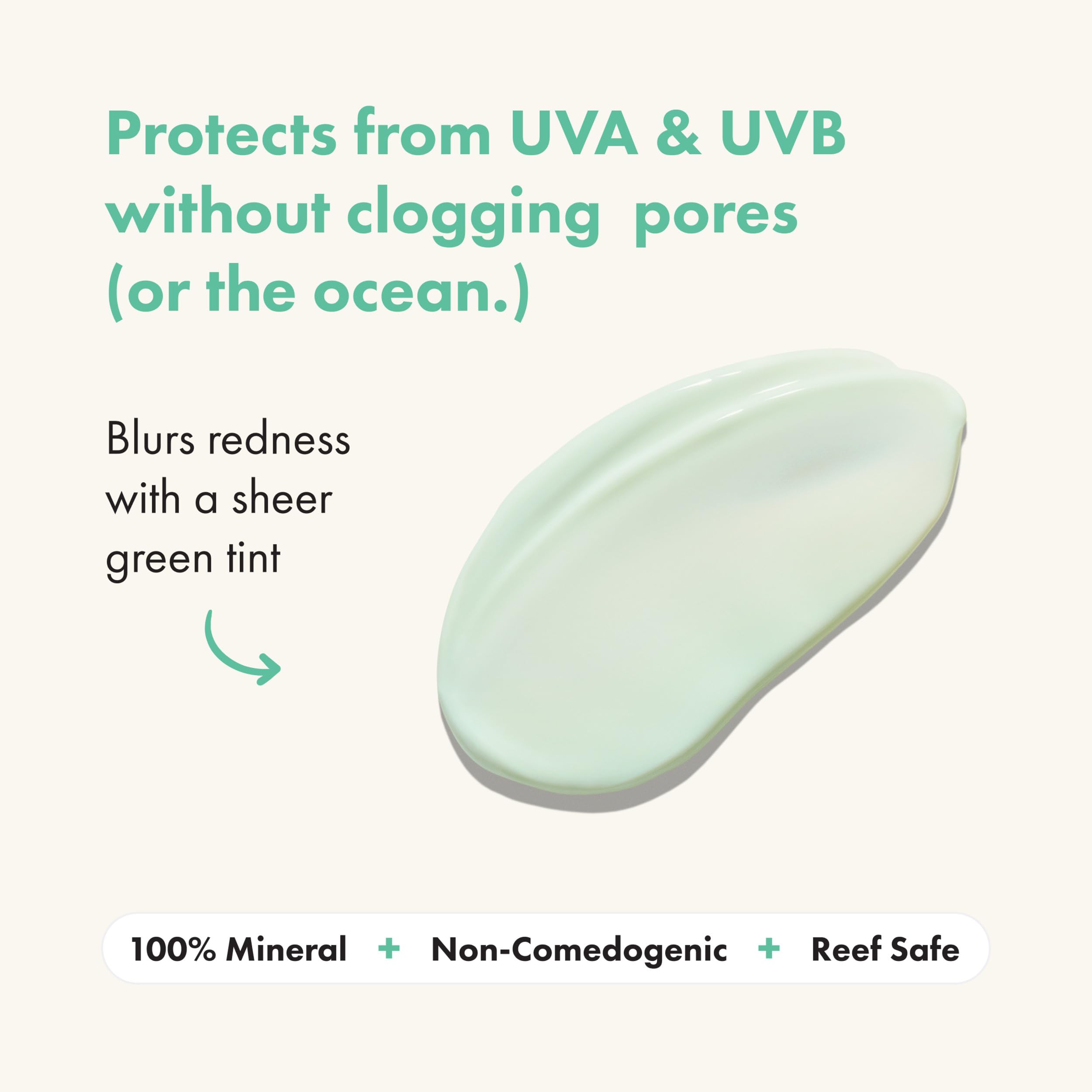 Hero Cosmetics Force Shield close-up shows fragrance-free and silicone-free formula.