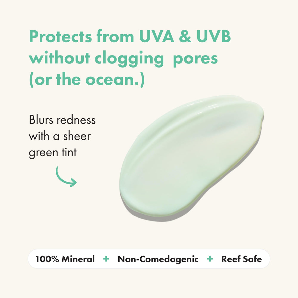 Hero Cosmetics Force Shield close-up shows fragrance-free and silicone-free formula.