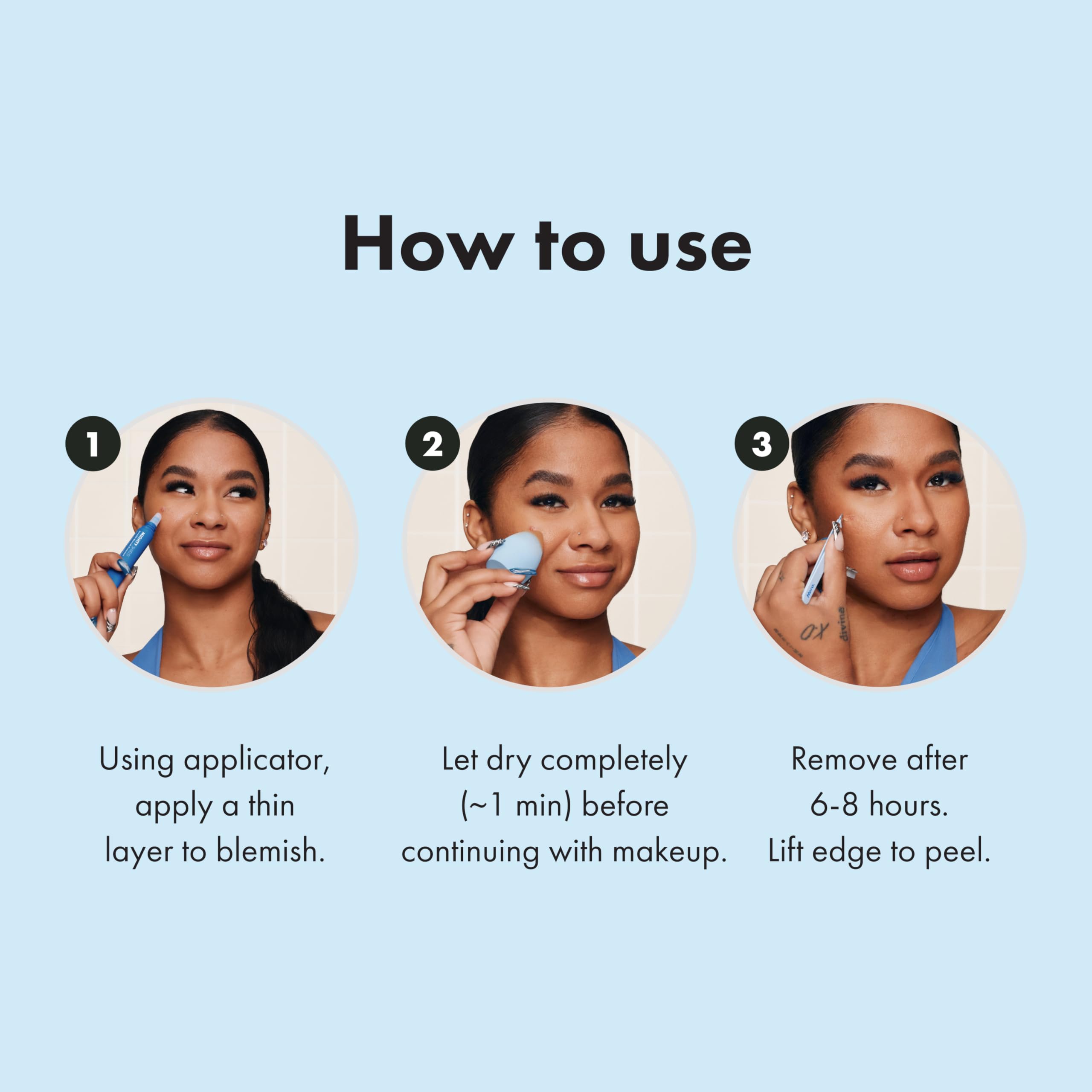 HERO COSMETICS Mighty Shield coverage around nose and brow lines on tricky areas.
