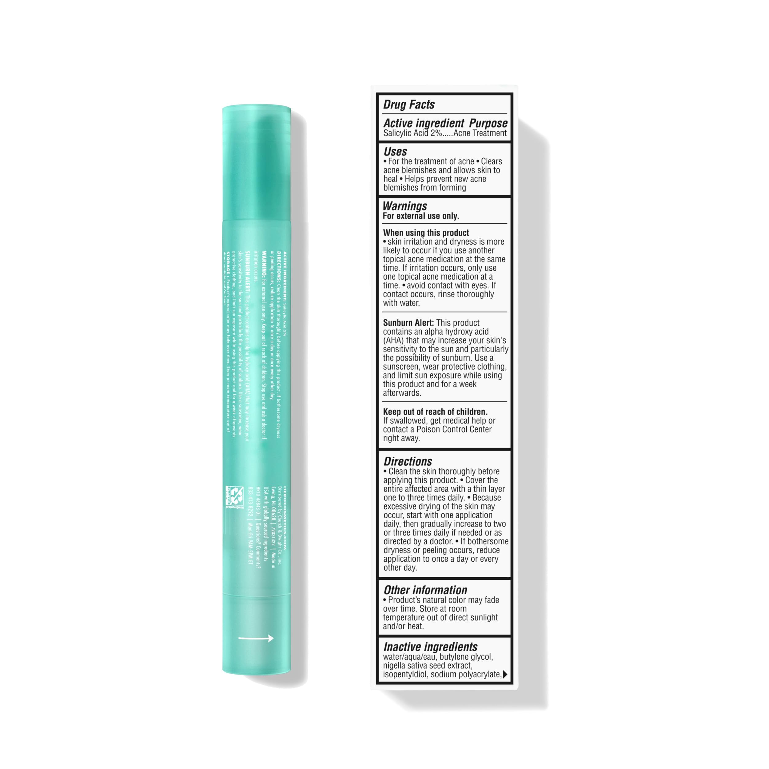 Hero Cosmetics Pimple Correct closeup gel on a stubborn zit