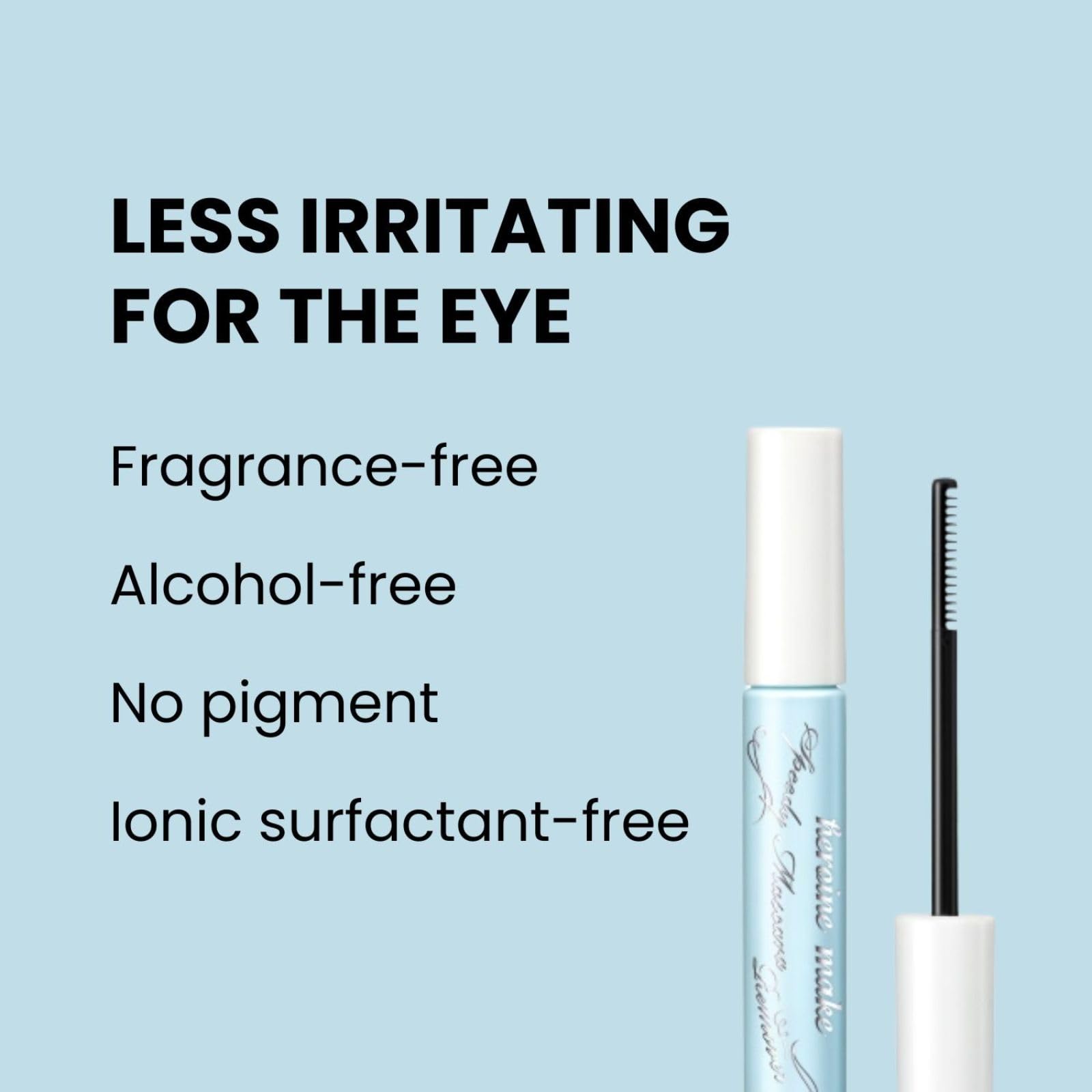 Heroine Make gentle oil-free remover included in the set.