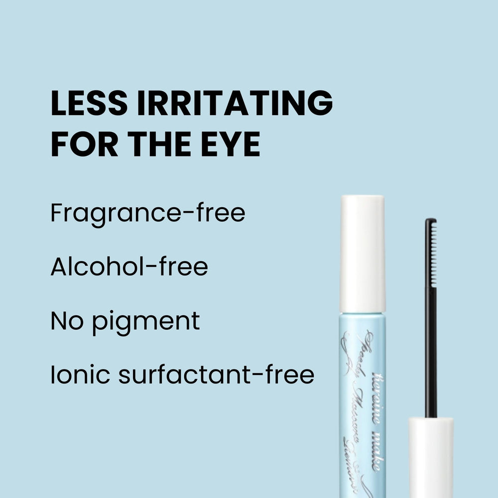 Bottle and brush ready for clean lash removal with Heroine Make remover.