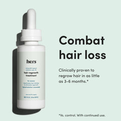 Hims & Hers Hair Regrowth foam dispense for quick application