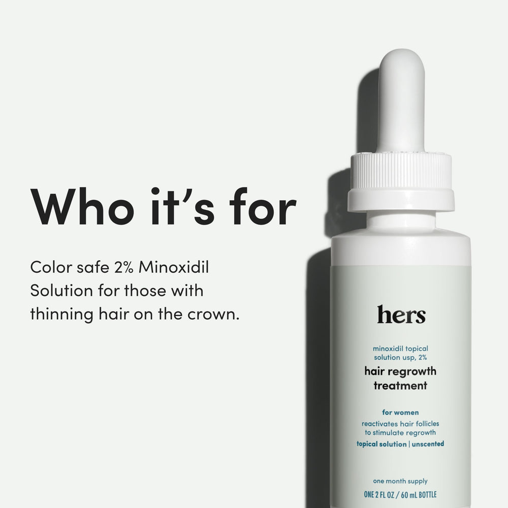 Hims & Hers Hair Regrowth two-pack packaging on shelf