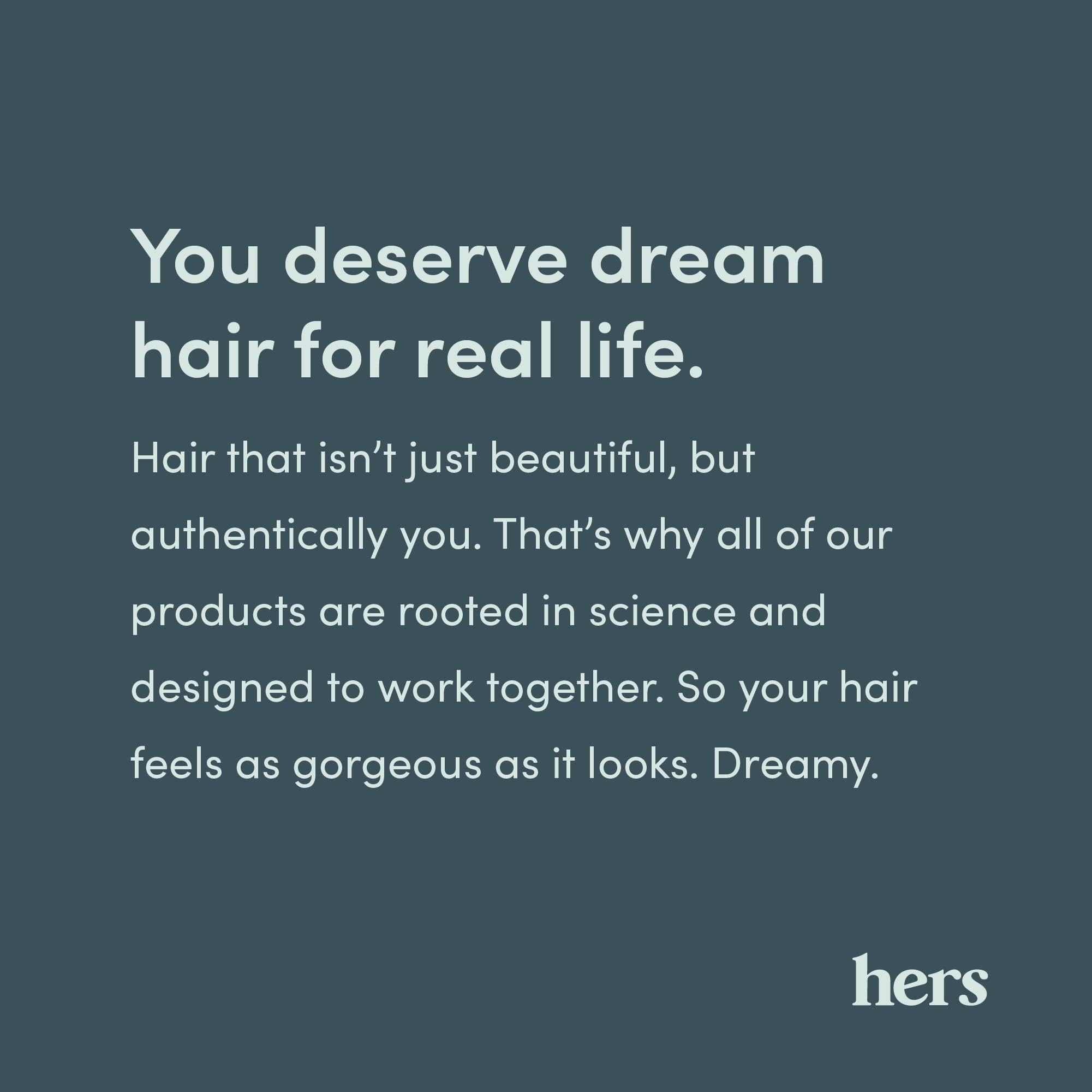 foaming motion into hair for consistent daily use