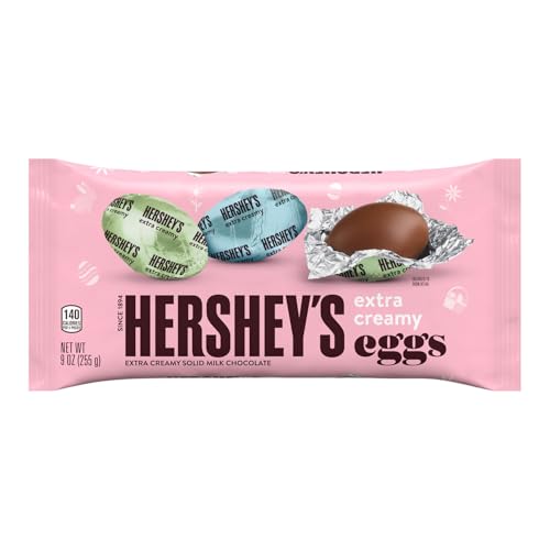 Hershey's Easter eggs individually wrapped for freshness and convenience.
