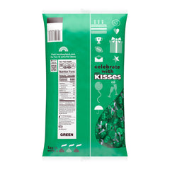 Hershey's Kisses green foil wrappers highlight festive party favors.