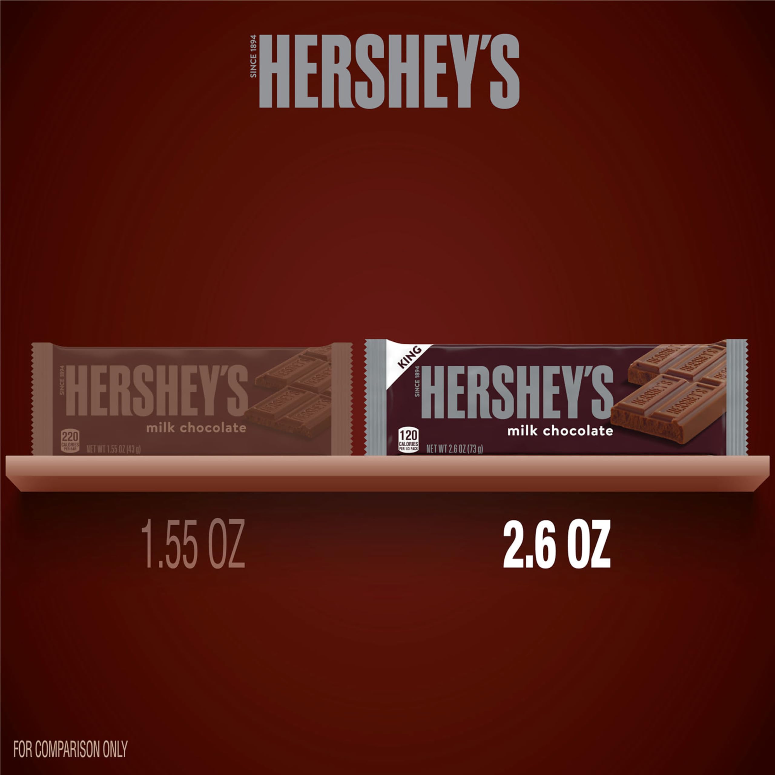 HERSHEY'S Milk Chocolate bars for a cozy s'mores night.