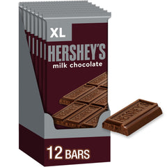 Hershey's Milk Chocolate XL bars in a bulk pack display for gifting