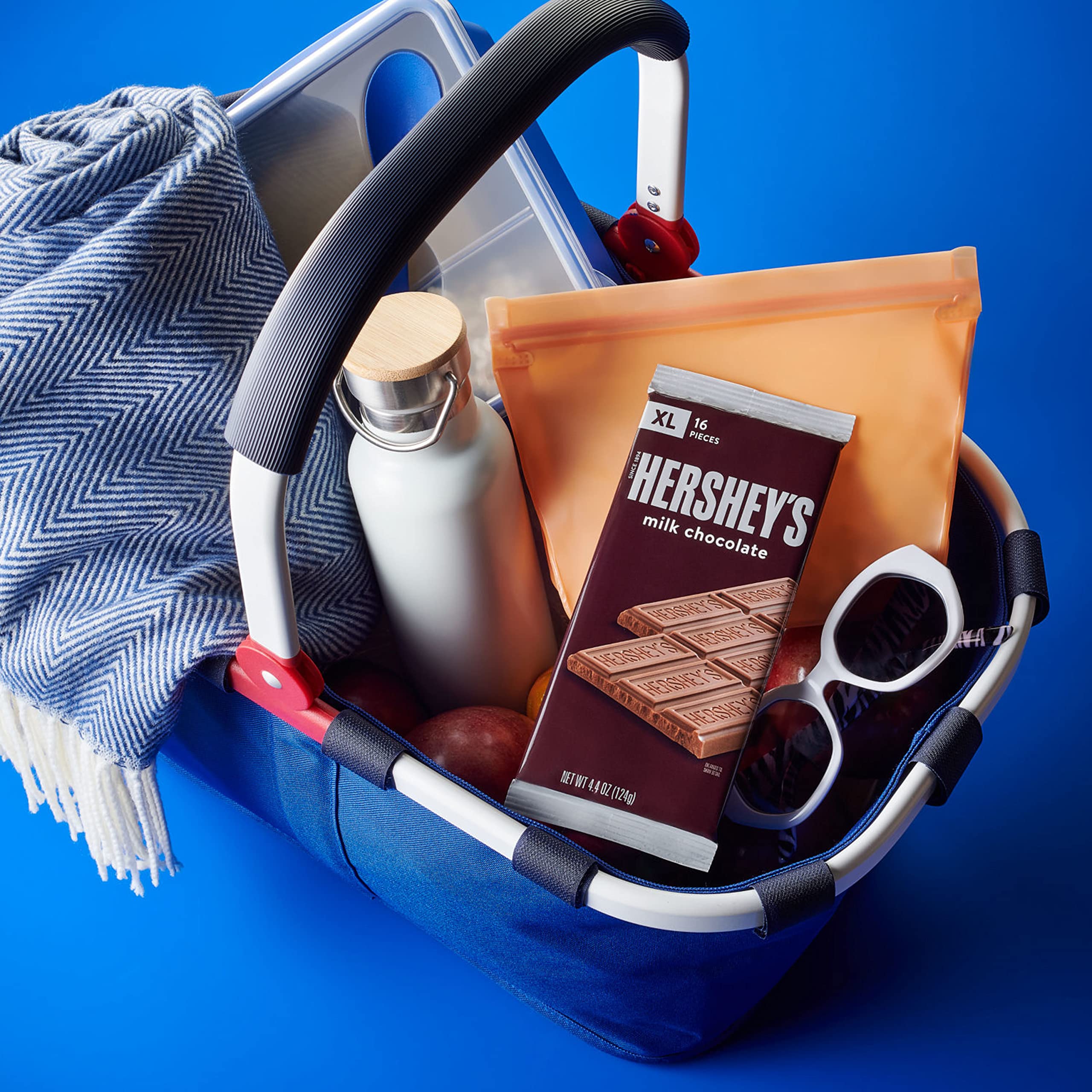 Hershey's Milk Chocolate XL bar beside trick-or-treat bag idea