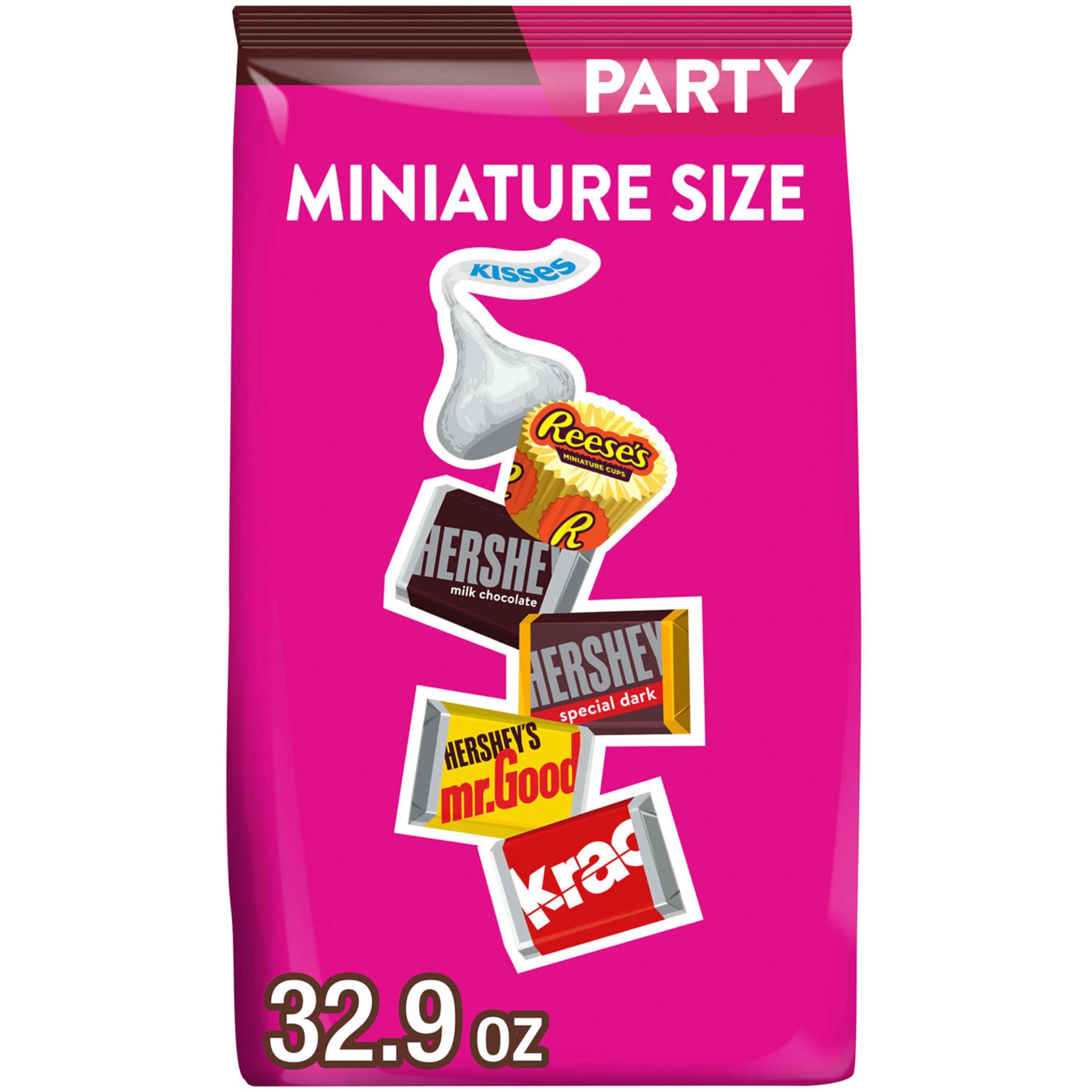 HERSHEY'S Reese's Miniatures assorted bulk pack ideal for party sharing.