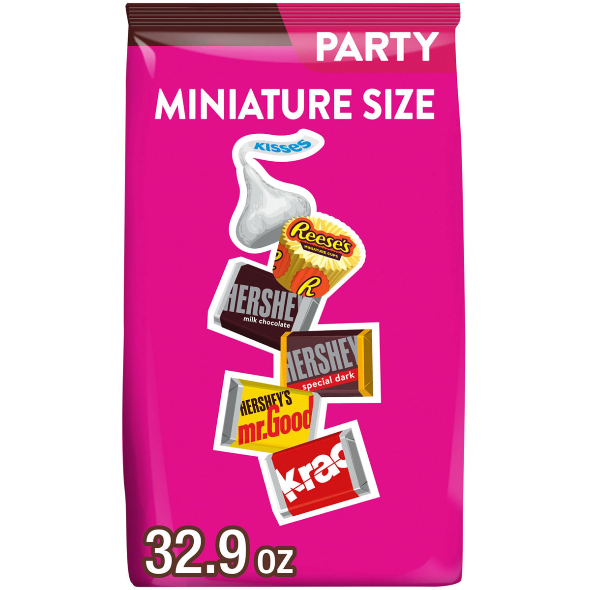 HERSHEY'S Reese's Miniatures assorted bulk pack ideal for party sharing.