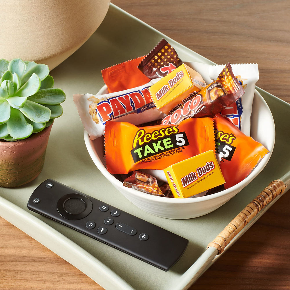 Hershey's assorted caramel bars, snack-size and easy to share.