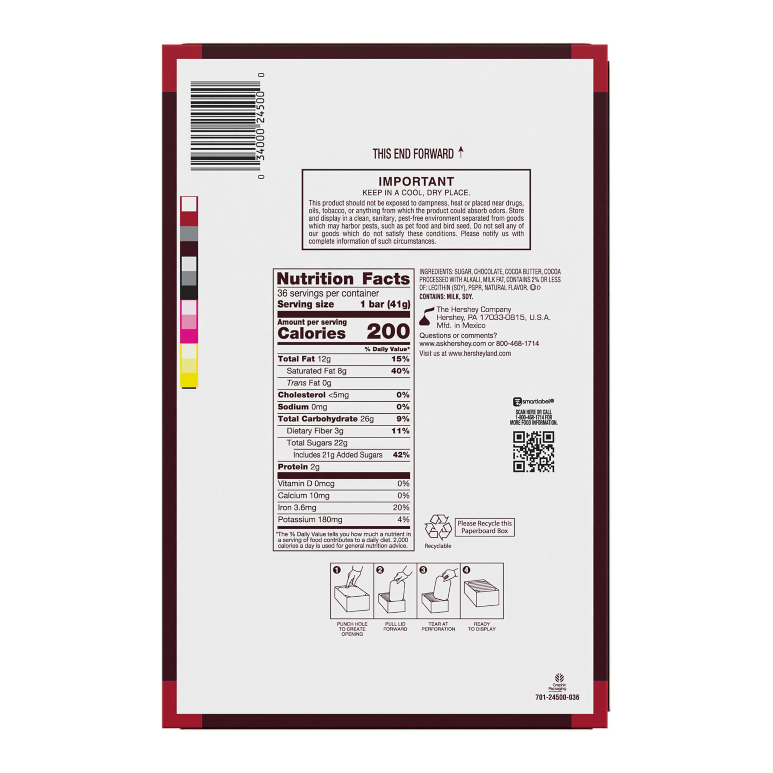 HERSHEY'S Special Dark bars gift packaging suitable for holidays and celebrations.