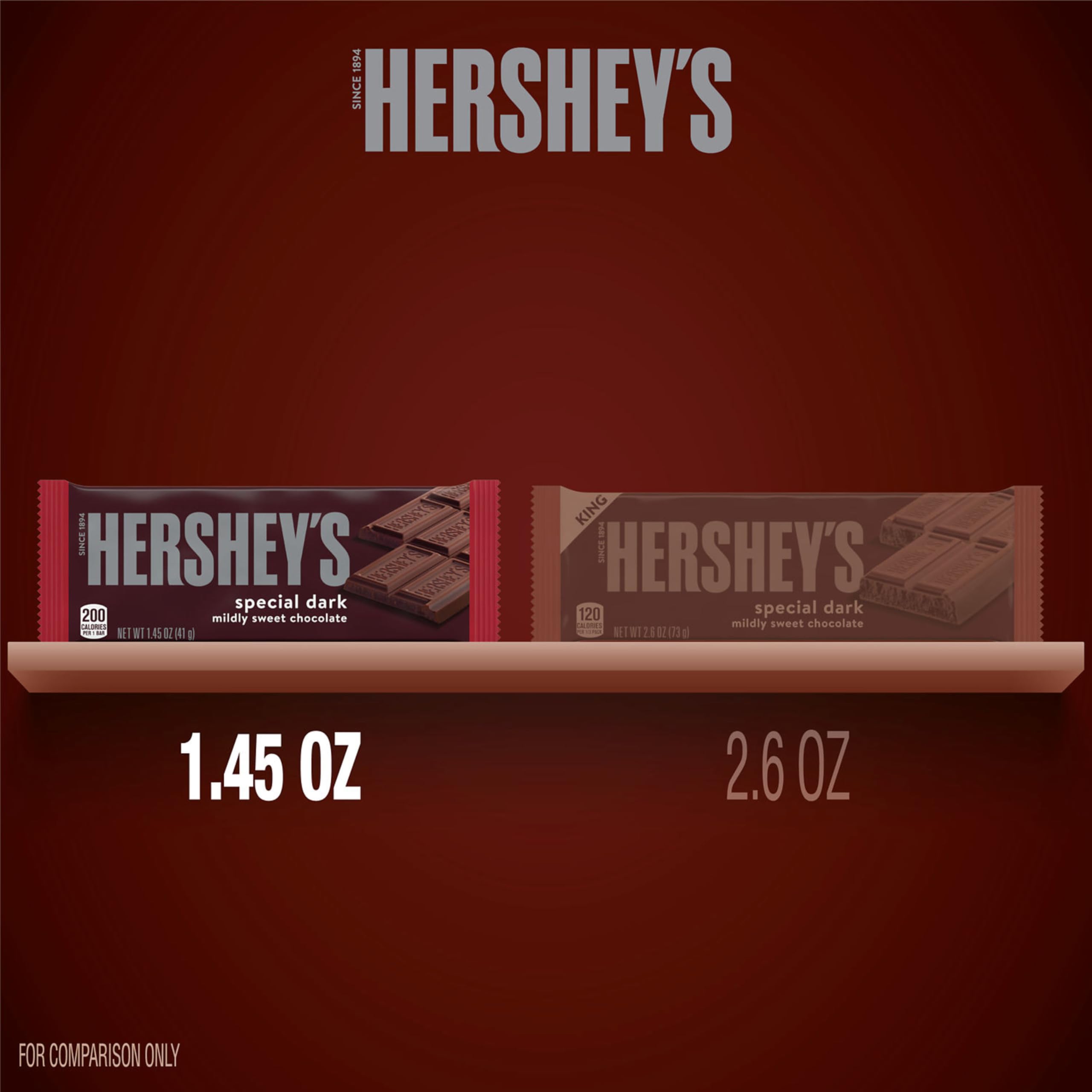 HERSHEY'S Special Dark bars wrap packaging for display and stocking options.