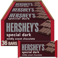 HERSHEY'S Special Dark mildly sweet bars bulk box, ideal for gifting and sharing.