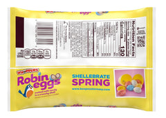 Hershey's Whoppers Robin Eggs reveal a crunchy malt center inside a crisp shell.