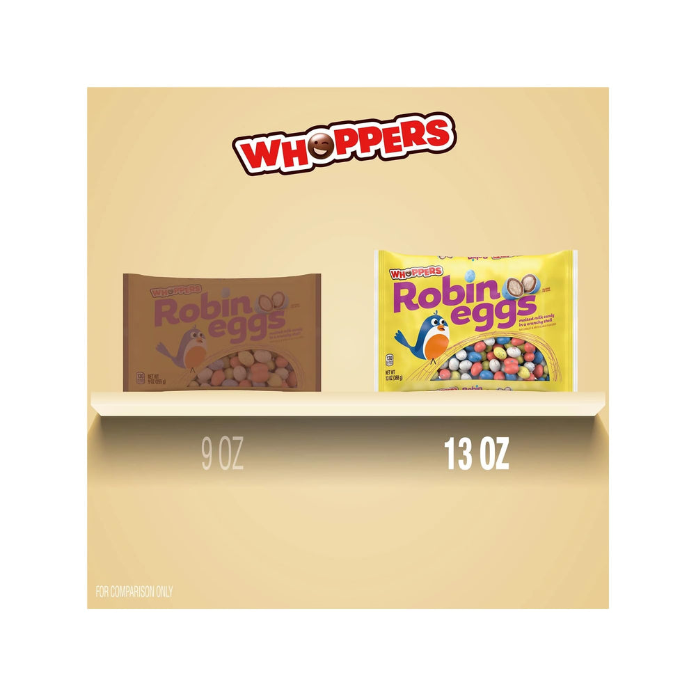 Hershey's Whoppers Robin Eggs in a bag invite festive snacking and gifting.