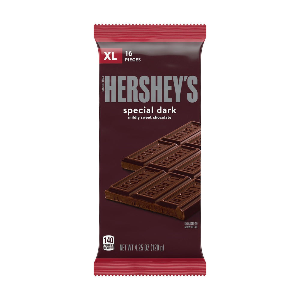 HERSHEY'S XL Special Dark bars featured for a cozy movie night snack