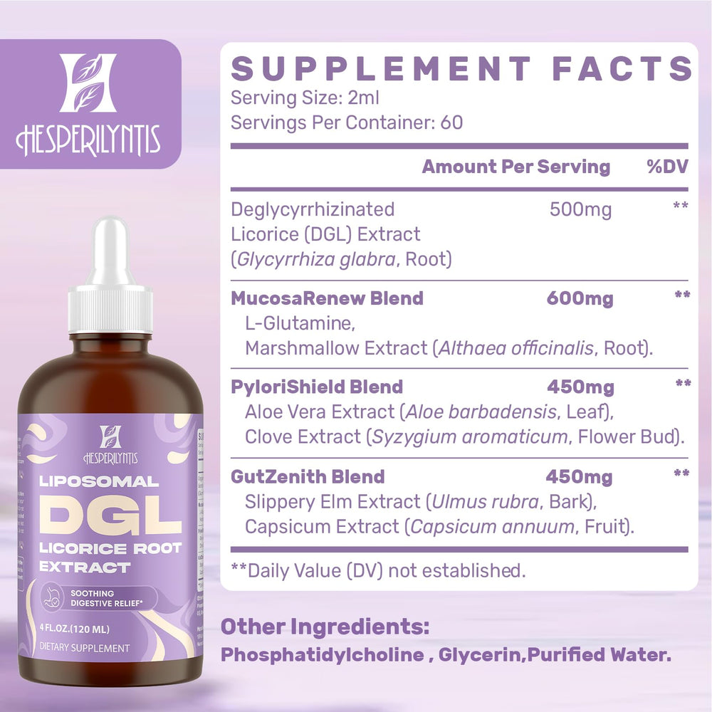 Hesperilyntis Digestive wellness setup on a bottle-ready display.