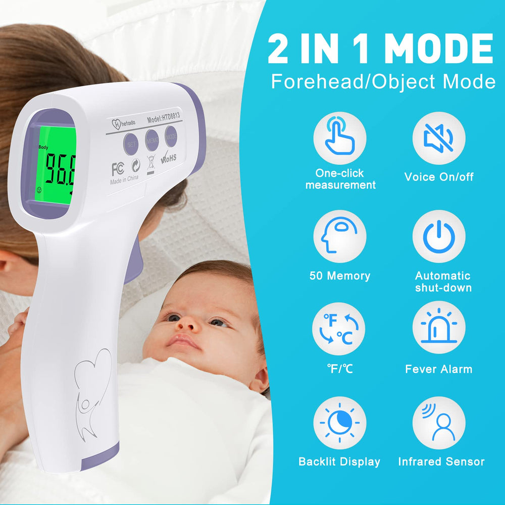 Hetaida switchable between °F and °C for convenient readings.