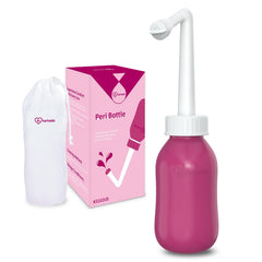 Hetaida peri bottle with angled spout for precise, gentle cleansing after birth