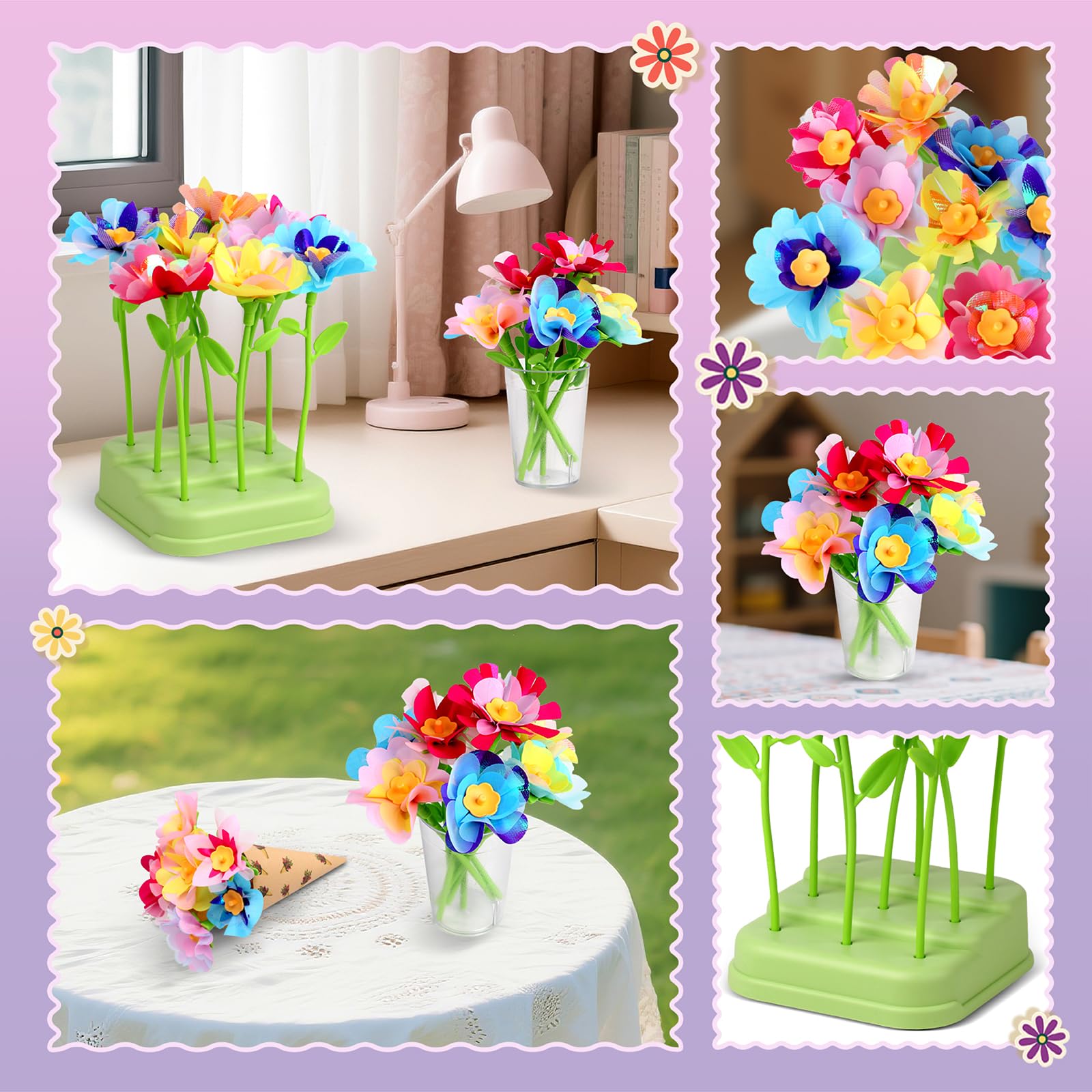 Hetbls bouquet assembly sessions encourage parent-child creativity and teamwork