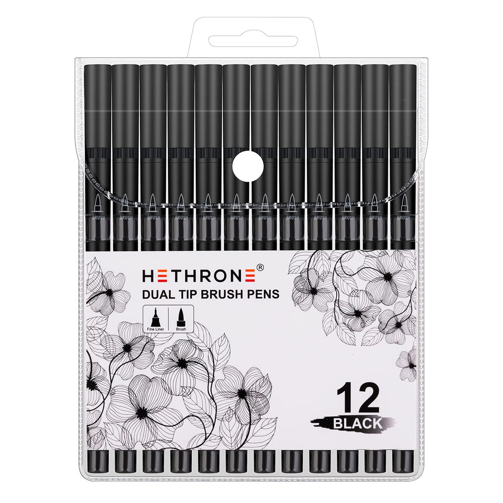 Hethrone markers used during a sketching session, providing smooth writing and bold lines.