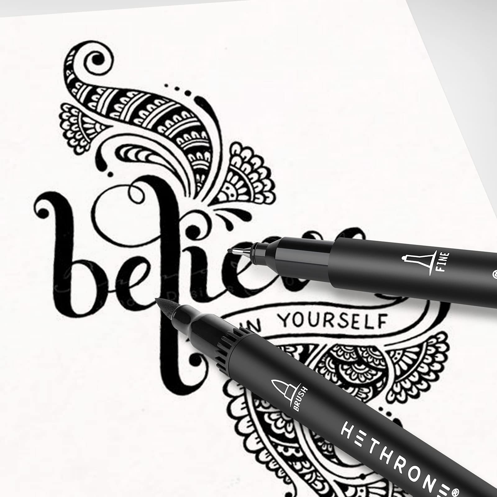 Hethrone markers ideal for journaling, planning, note-taking, and hand lettering on paper.
