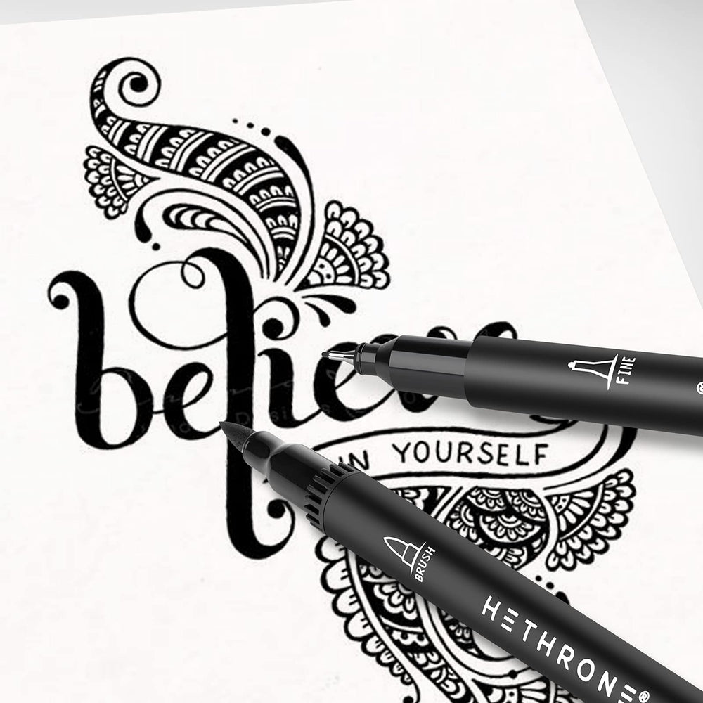 Hethrone markers ideal for journaling, planning, note-taking, and hand lettering on paper.