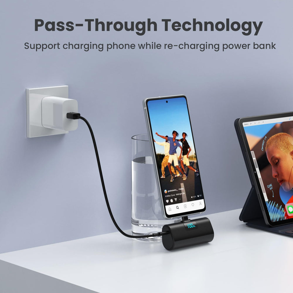 HETP 5200mAh emergency battery for daily power.