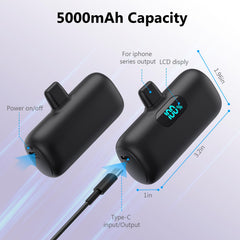 HETP mini charger compact size fits pockets and purses