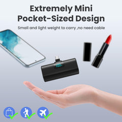 HETP USB-C power bank with PD fast charging and LCD.