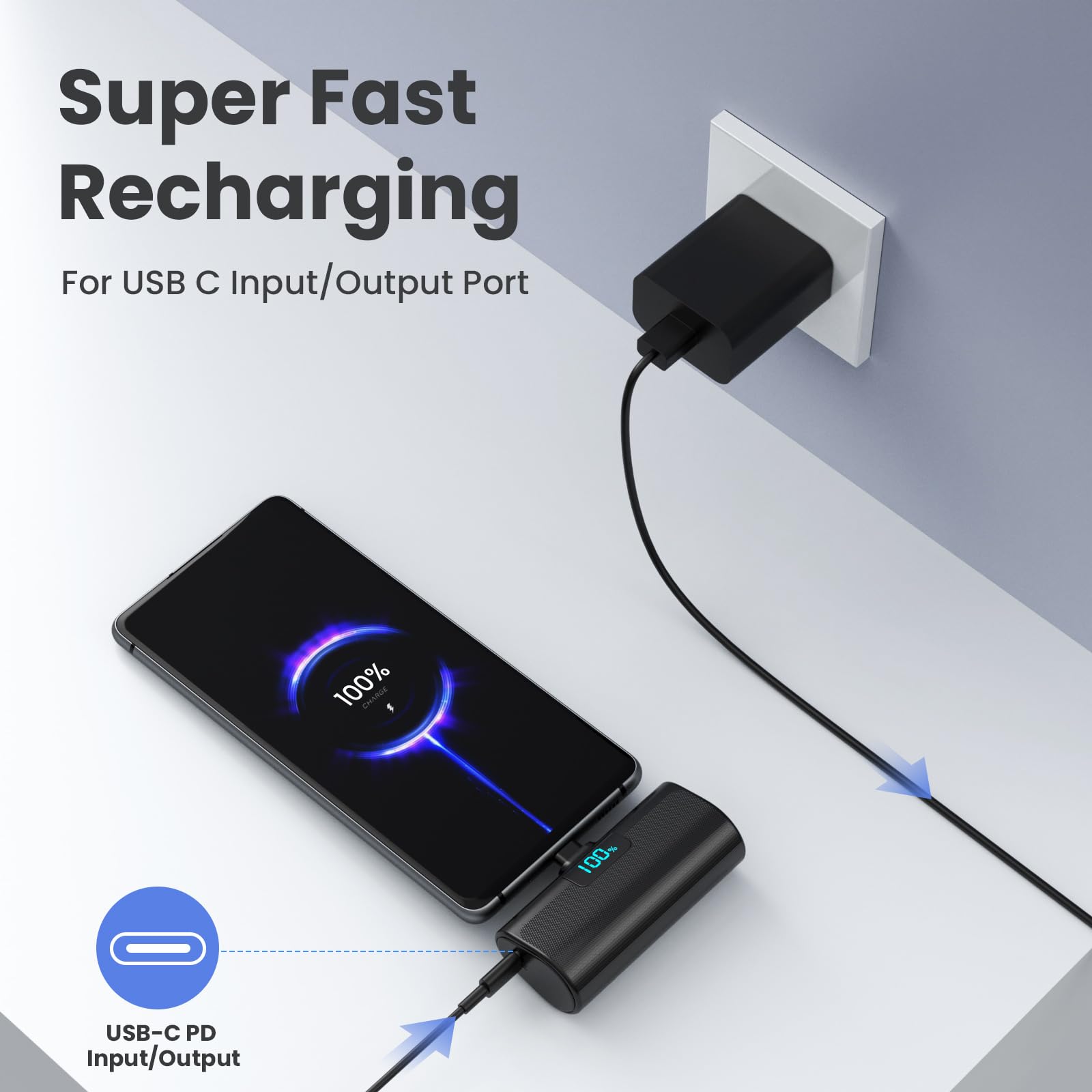 HETP Pocket-size charger for quick top-ups on the go.
