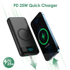 HETP power bank with four outputs enables charging several devices at once.