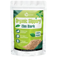 Heucves Slippery Elm Powder bottle for pure natural digestive support