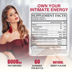 Hewvrix Libido Booster Gummies berry flavor close-up highlights tasty support for desire