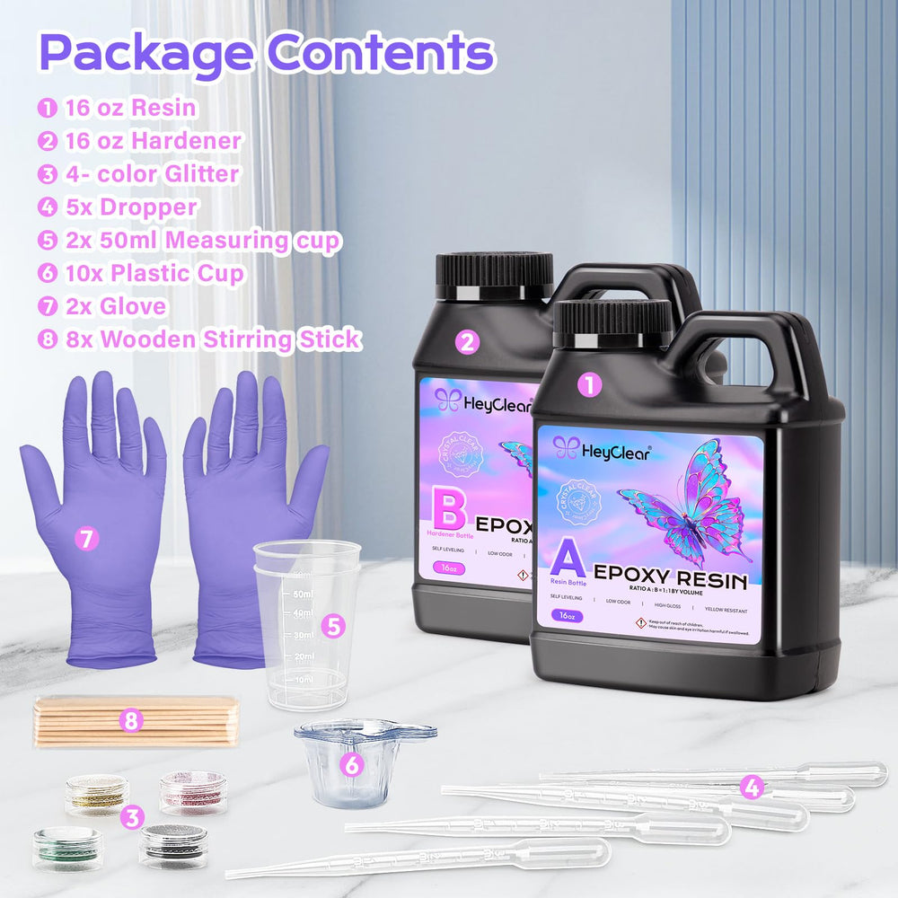 HeyClear disposable cups and droppers simplify color control in projects