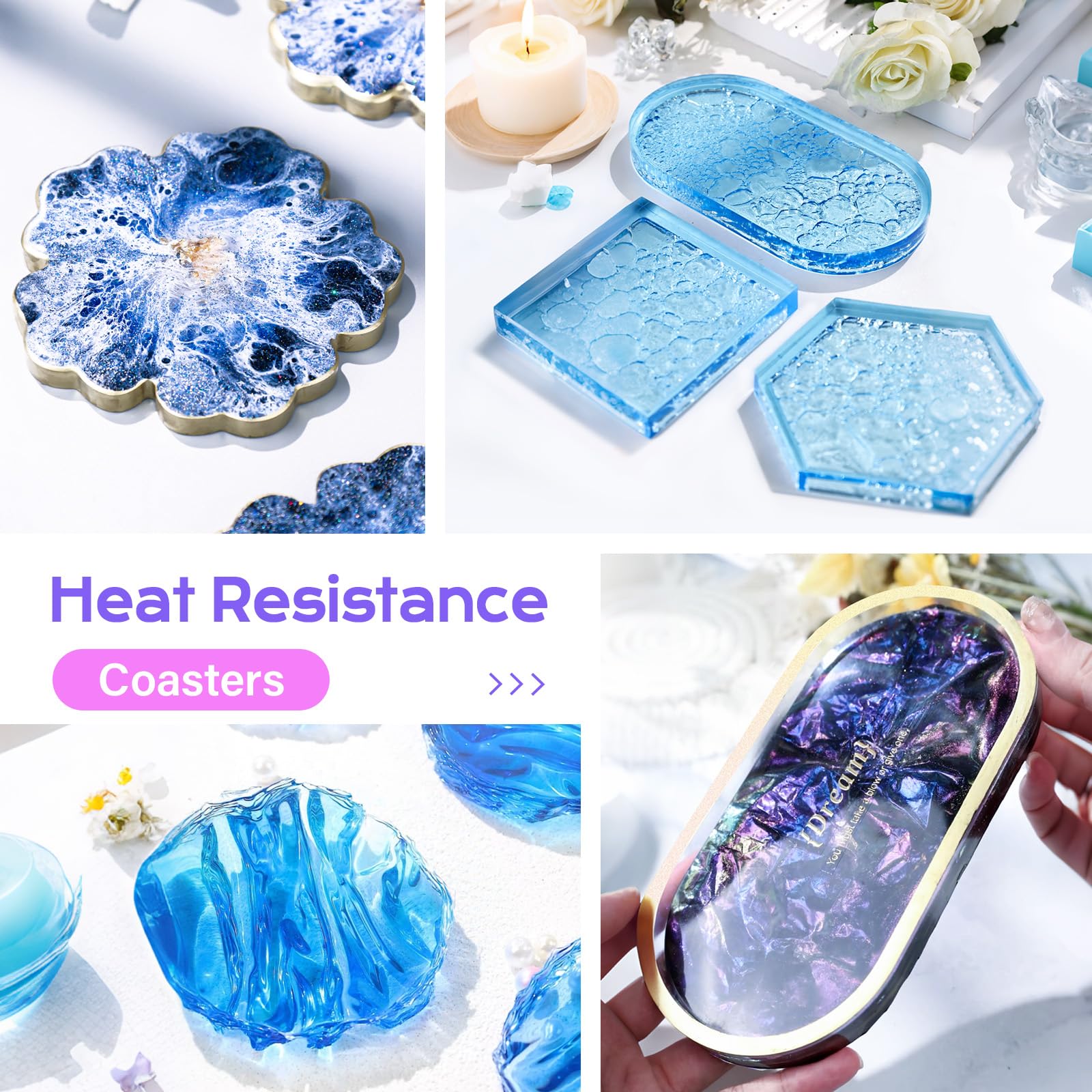 HeyClear epoxy delivers a durable high gloss finish for countertops and decor