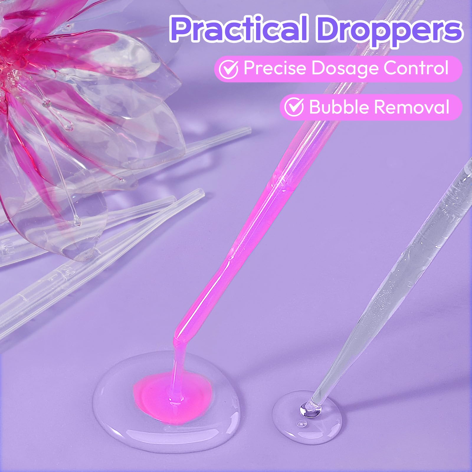 HeyClear epoxy resin kit 1 to 1 mixing makes precise, easy pours