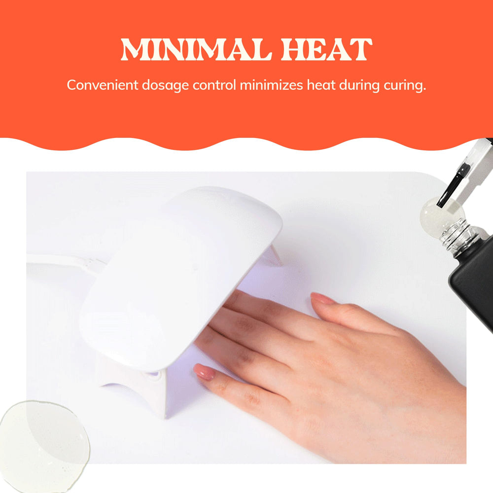 heyhae Glazed Top Gel no-wipe cleanup enables lasting shine.