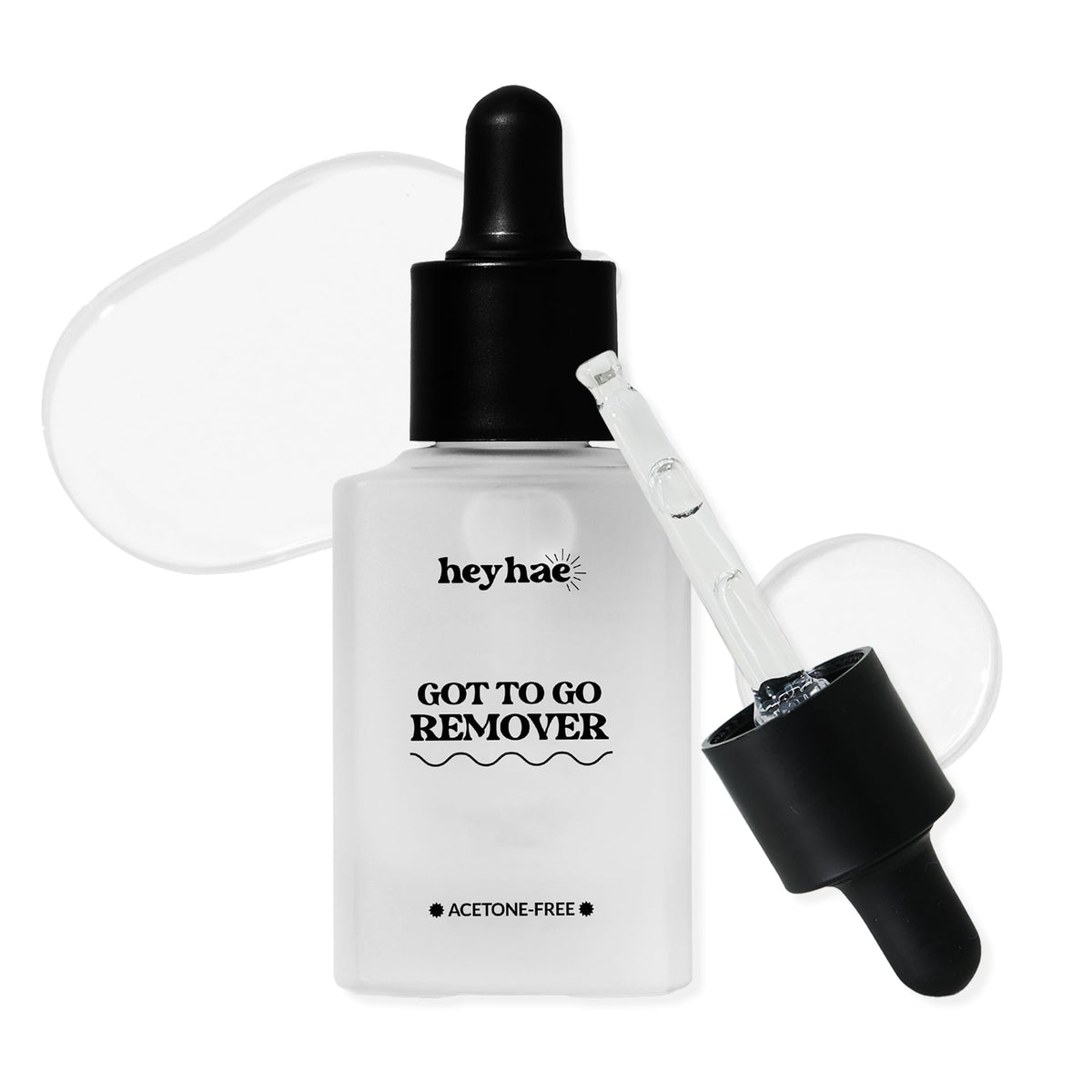 Heyhae Got To Go Remover bottle with precision dropper for gentle removal