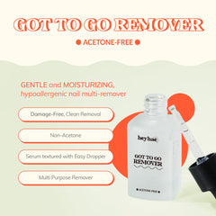 Heyhae Got To Go Remover serum texture for precise, moisturized application