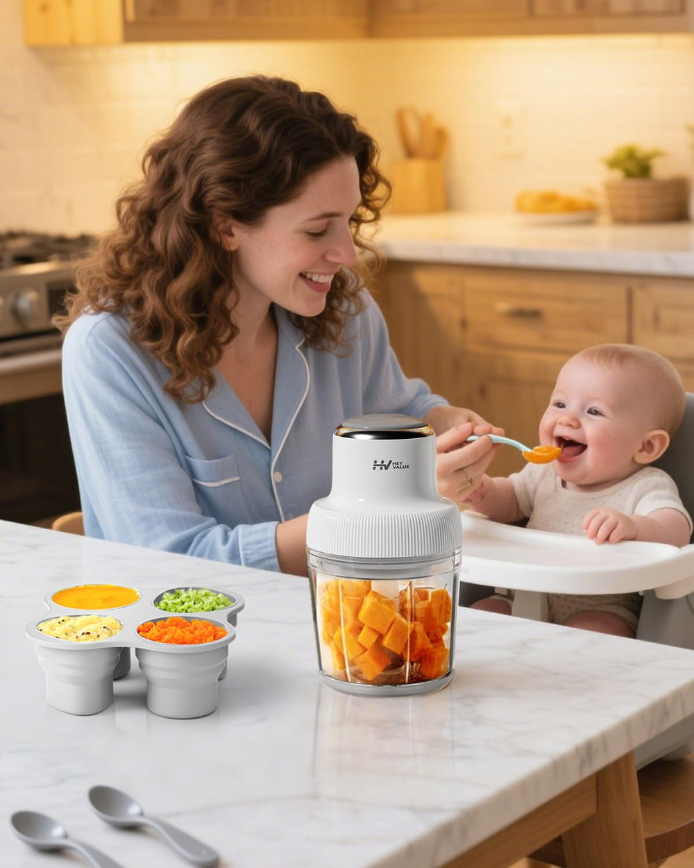 HEYVALUE dishwasher-safe design for effortless cleanup
