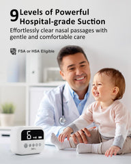 Heyvalue Nasal Aspirator offers customizable suction levels for gentle relief