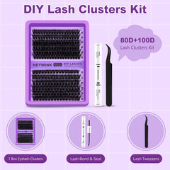 HEYWINK D curl clusters offer natural lift with voluminous depth.