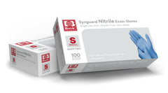 Heywood Basic Medical blue nitrile gloves on hand, ambidextrous fit for versatile tasks.