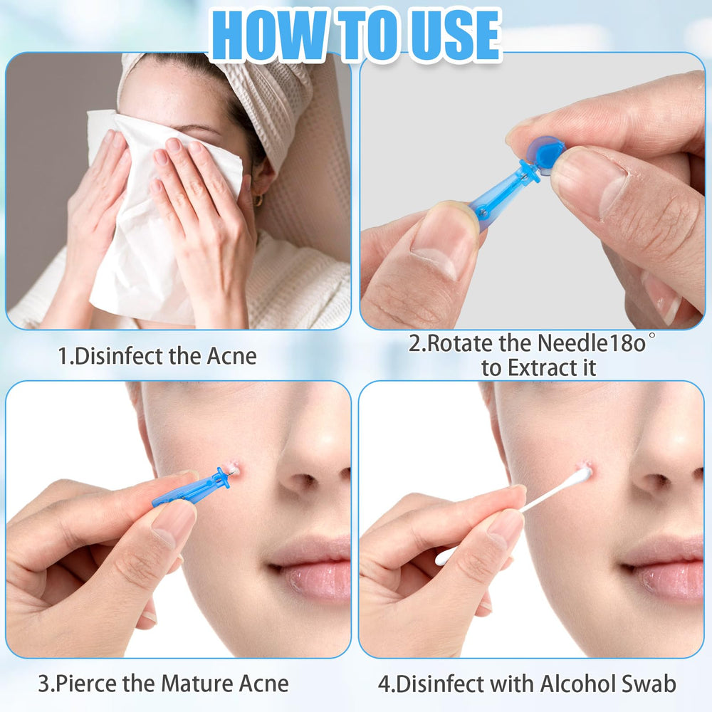 HFYHWT facial extraction lancets for controlled blemish care
