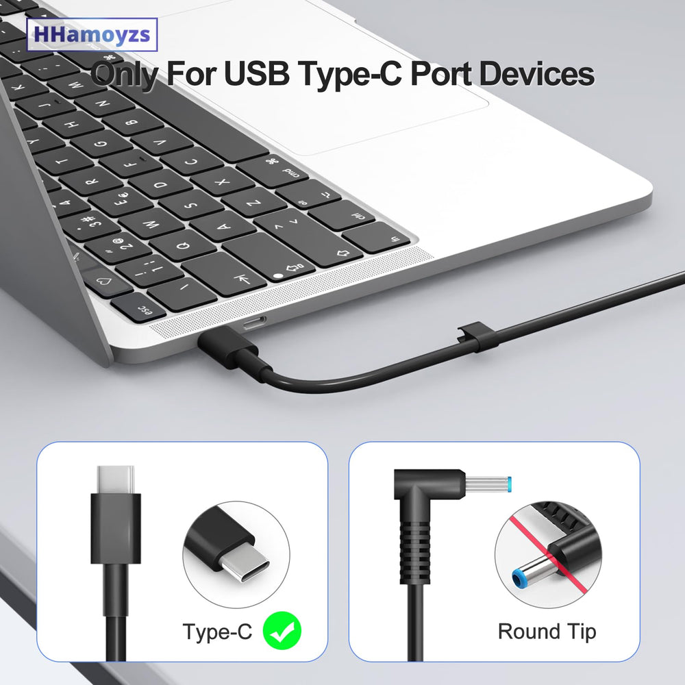 HHamoyzs charger compatible with Dell Latitude, Inspiron, and XPS lines.